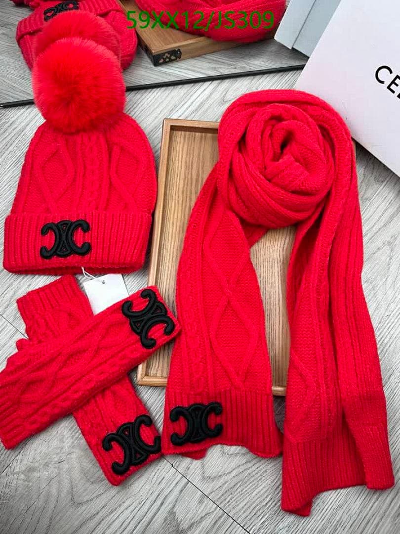Celine Celine Ribbed Knit Scarf Collection - view 4
