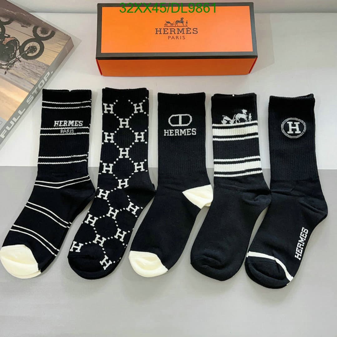 Hermès Hermès Paris Silk Blend Socks - view 2