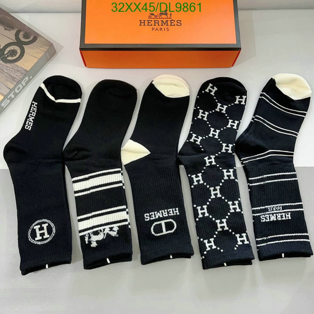 Hermès Hermès Paris Silk Blend Socks - view 4