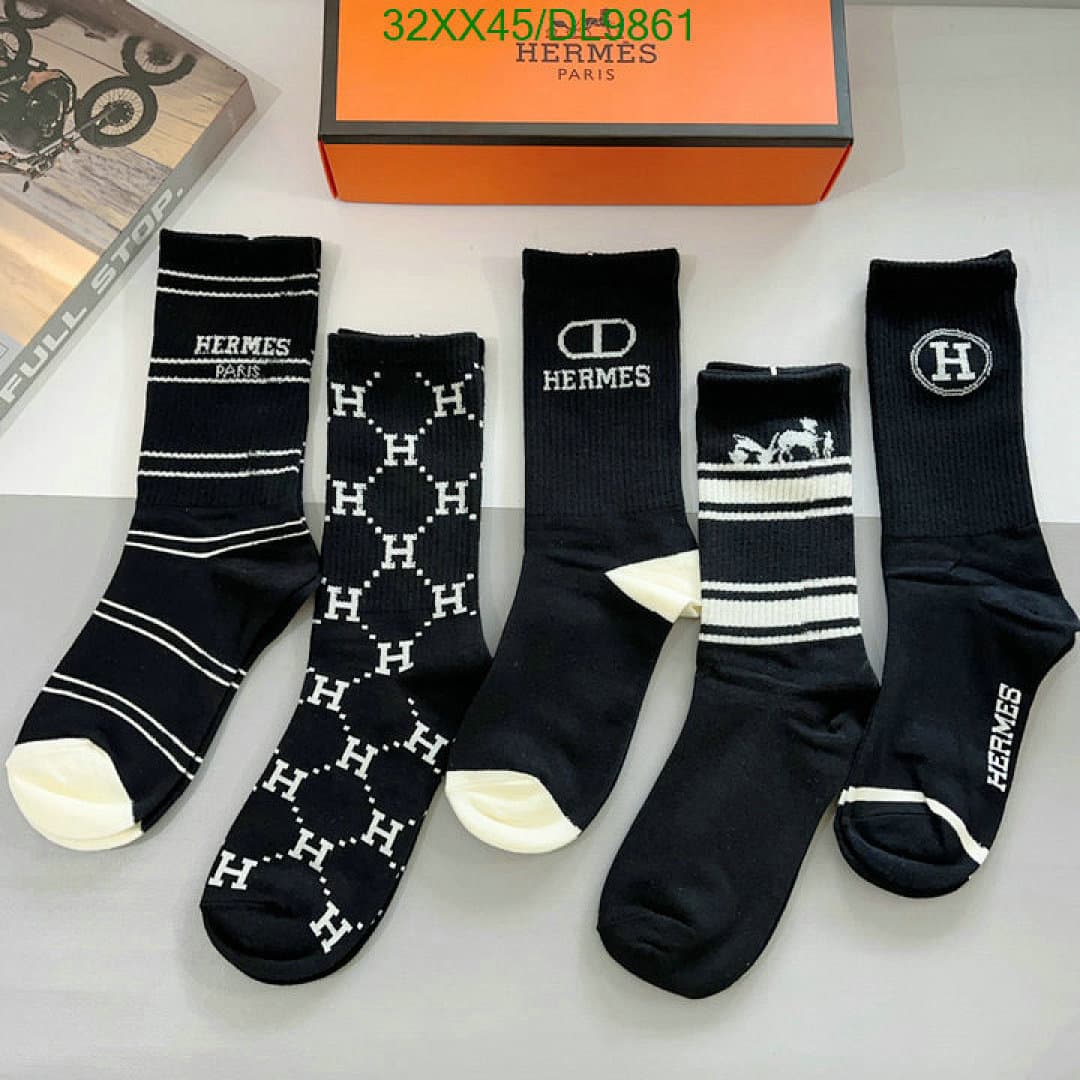 Hermès Hermès Paris Silk Blend Socks - view 5
